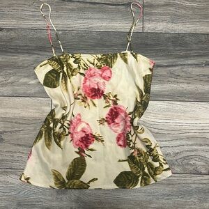 Silk floral top